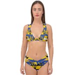Soto Coat of Arm Double Strap Halter Bikini Set