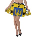 Soto Coat of Arm Velvet Skater Skirt