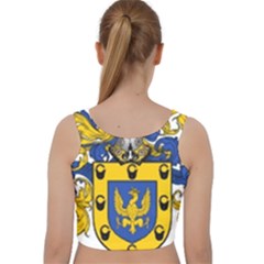 Velvet Racer Back Crop Top 