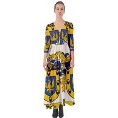 Button Up Boho Maxi Dress 