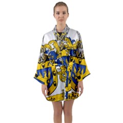 Long Sleeve Satin Kimono 