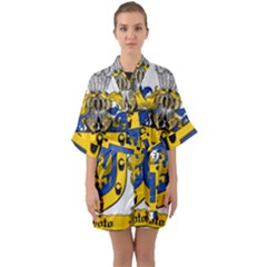 Half Sleeve Satin Kimono  
