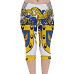 Soto Coat of Arm Velvet Capri Leggings 