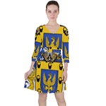 Soto Coat of Arm Ruffle Dress