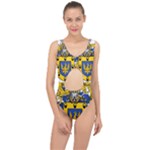 Soto Coat of Arm Center Cut Out Swimsuit