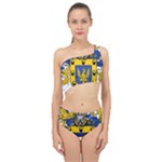 Soto Coat of Arm Spliced Up Two Piece Swimsuit