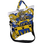Chakra Design Fold Over Handle Tote Bag