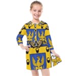 Soto Coat of Arm Kids  Quarter Sleeve Shirt Dress