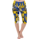 Soto Coat of Arm Lightweight Velour Cropped Yoga Leggings