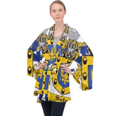 Long Sleeve Velvet Kimono  