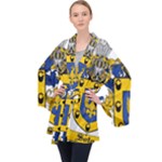 Soto Coat of Arm Long Sleeve Velvet Kimono 