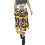 Soto Coat of Arm Velour Split Maxi Skirt