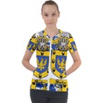 Soto Coat of Arm Short Sleeve Zip Up Jacket