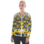 Soto Coat of Arm Velour Zip Up Jacket