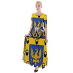 Soto Coat of Arm Half Sleeves Maxi Dress