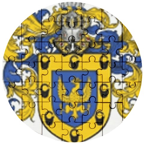 Soto Coat of Arm Wooden Puzzle Round from ArtsNow.com