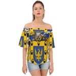 Soto Coat of Arm Off Shoulder Short Sleeve Top