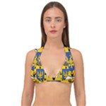 Soto Coat of Arm Double Strap Halter Bikini Top