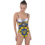 Soto Coat of Arm Tie Strap One Piece Swimsuit