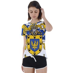 Short Sleeve Open Back T-Shirt 