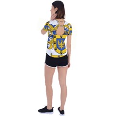 Back Circle Cutout Sports T-Shirt 