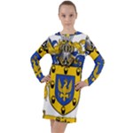 Soto Coat of Arm Long Sleeve Hoodie Dress