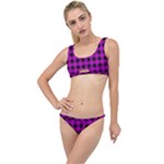 Purple Black Buffalo Plaid The Little Details Bikini Set