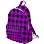 Purple Black Buffalo Plaid The Plain Backpack