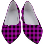 Purple Black Buffalo Plaid Women s Block Heels 