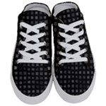 Abstract Black Checkered Pattern Half Slippers