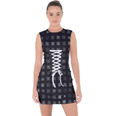 Lace Up Front Bodycon Dress 