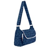 Blue Abstract Checks Pattern Multipack Bag