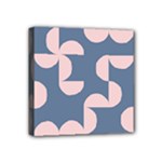 Pink And Blue Shapes Mini Canvas 4  x 4  (Stretched)