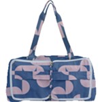 Pink And Blue Shapes Multi Function Bag