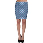 Country Blue Checks Pattern Bodycon Skirt