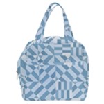 Truchet Tiles Blue White Boxy Hand Bag