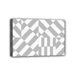 Truchet Tiles Grey White Pattern Mini Canvas 6  x 4  (Stretched)