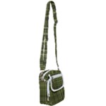 Green Madras Plaid Shoulder Strap Belt Bag