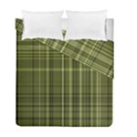 Green Madras Plaid Duvet Cover Double Side (Full/ Double Size)