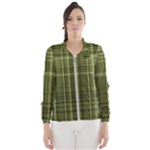 Green Madras Plaid Women s Windbreaker