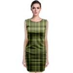 Green Madras Plaid Classic Sleeveless Midi Dress