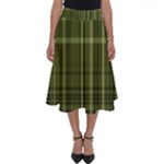 Green Madras Plaid Perfect Length Midi Skirt