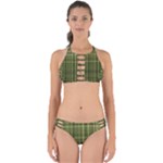 Green Madras Plaid Perfectly Cut Out Bikini Set