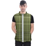 Green Madras Plaid Men s Puffer Vest