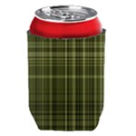 Green Madras Plaid Can Holder