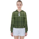 Green Madras Plaid Women s Tie Up Sweat