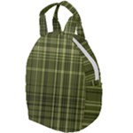 Green Madras Plaid Travel Backpacks