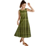 Green Madras Plaid Summer Maxi Dress