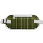 Green Madras Plaid Rounded Waist Pouch