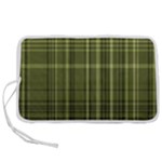 Green Madras Plaid Pen Storage Case (S)